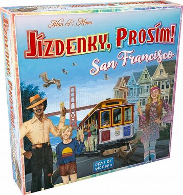 ADC Blackfire Cestovné lístky, prosím! San Francisco / Dĺžka hry: 10 - 15 minút / Počet hráčov: 2 - 4 / od 8 rokov