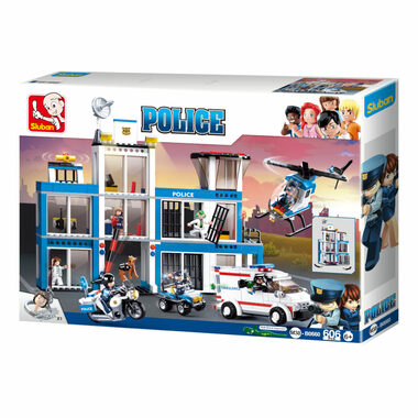 Sluban Polícia M38-B0660 Útek z väzenia / LEGO - kompatibilný / Počet figúrok|dielikov: 7|605 / od 6 rokov