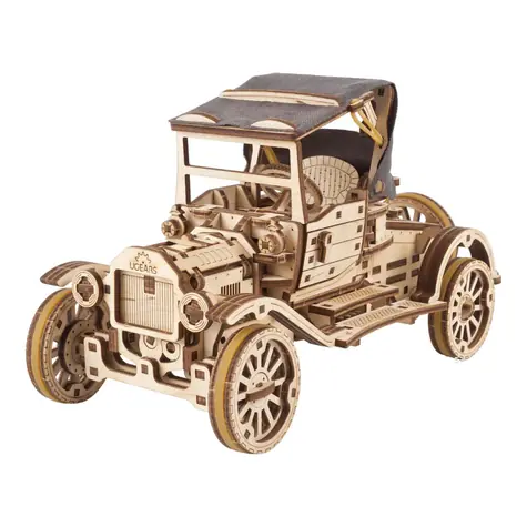 Ugears 3D drevené mechanické puzzle Historický automobil UGR-T / od 14 rokov / 337 dielikov / Obtiažnosť: vysoká