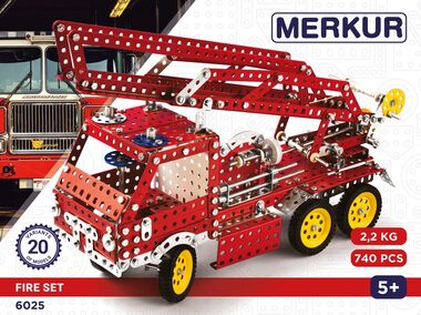 Merkúr Fire set / 740 dielov / 20 modelov / od 3 rokov