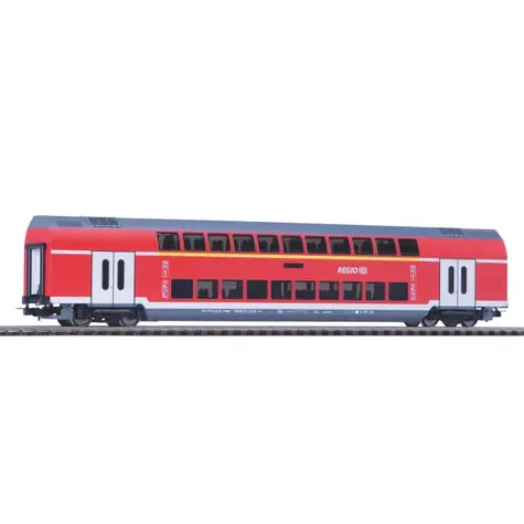 Piko 58804 Osobný dvojpodlažný vagón 1./2. tr. DB Regio VI / Mierka: H0 (1:87) / Dĺžka: 268 mm / Rádius: 358 mm