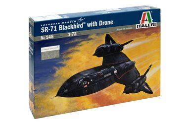 Italeri 145 Lockheed SR-71 Blackbird / Plastikový model / 1:72 / Obtiažnosť 2