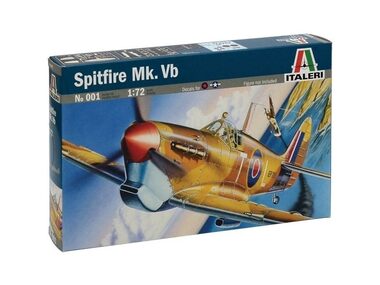 Italeri 0001 Supermarine Spitfire Mk.VB / Plastikový model / 1:72 / Obtiažnosť 1
