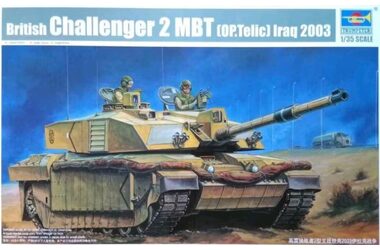 TRUMPETER 00323 Challenger 2 MBT Irak 2003 / Plastikový model / 1:35 / Počet dielikov: 435+