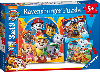 Ravensburger Tlapková patrola - 3 x 49 dielikov / od 5 rokov