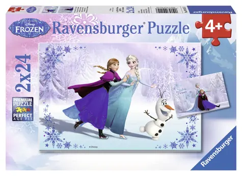 Ravensburger Ľadové Kráľovstvo: Sestry navždy / 2 x 24 dielikov / od 4 rokov
