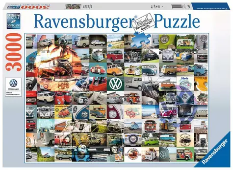 Ravensburger 99 momentov VW Campervan / 3000 dielikov / od 12 rokov