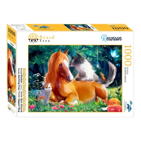 Brain Tree Puzzle Stretnutie zvierat / 1000 dielikov / od 14 rokov