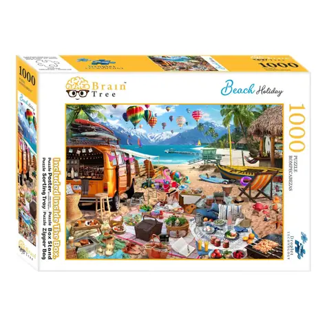 Brain Tree Puzzle Dovolenka na pláži / 1000 dielikov / od 14 rokov