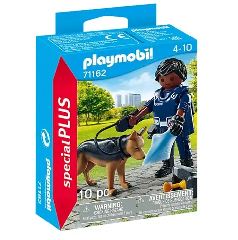 Playmobil® Special PLUS 71162 Policajt so služobným psom / Počet dielikov: 10 / od 4 rokov