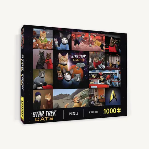 Chronicle Books Puzzle Star Trek mačky / 1000 dielikov / od 9 rokov