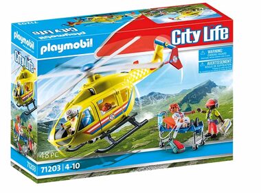 Playmobil City Life 71203 Záchranársky vrtuľník / Počet dielikov: 67 / od 4 rokov 