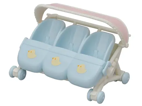 Sylvanian Families: Nábytok - Kočík pre trojčatá / od 3 rokov