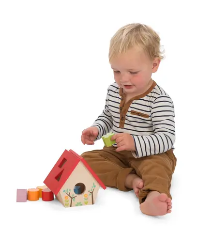 Le Toy Van Petilou Vtáčia búdka s tvarmi / od 12 mesiacov