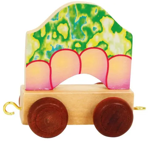 Small Foot Vláčik abeceda vagónik dračie telo / od 3 rokov