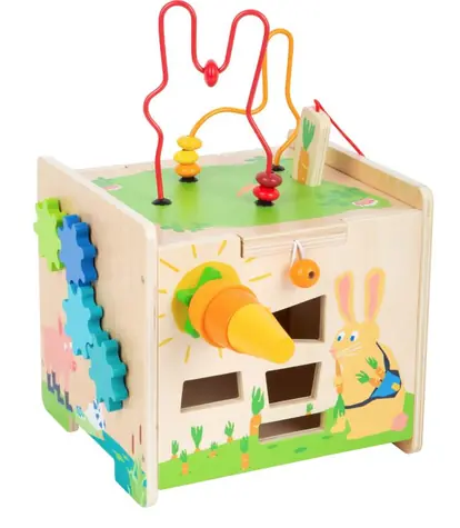 Small Foot Motorická kocka Zajačik / od 12 mesiacov