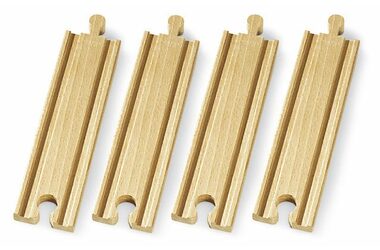 Brio Stredné koľaje rovné 144 mm 4 ks / od 3 rokov
