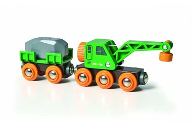 BRIO Vagon + žeriav / od 3 rokov