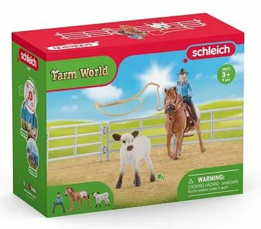 Schleich Farm World 42577 Kovbojská zábava s lasmi / od 3 rokov