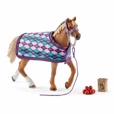 Schleich Horse Club 42360 Anglický plnokrvník s dekou / od 5 rokov