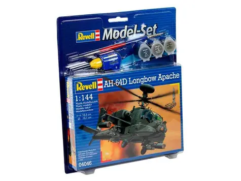 Revell 64046 Model Set AH-64D Longbow Apache / Plastikový model / 1:144 / Počet dielikov: 79 / Obtiažnosť 3