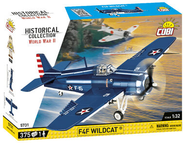 COBI 5731 Americké stíhacie lietadlo Grumman F4F Wildcat / 1:32 / 375 kociek / 1 f / od 8 rokov