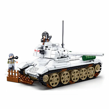 Sluban WWII M38-B0978 Bitka o Budapešť Biely tank T-34/85 / LEGO-kompatibilný / Počet figúrok|dielikov: 2|518 / od 6 rokov