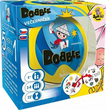 ADC Blackfire Dobble Večerníček / Dĺžka hry 15 minút / počet hráčov 2-8 / od 4 rokov