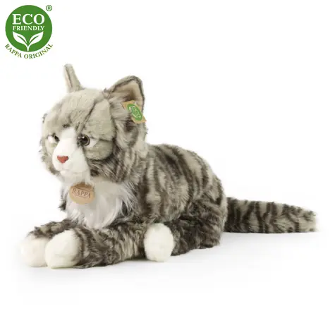 RAPPA Plyšová nórska mačka 38 cm / ECO-FRIENDLY / od 0 mesiacov