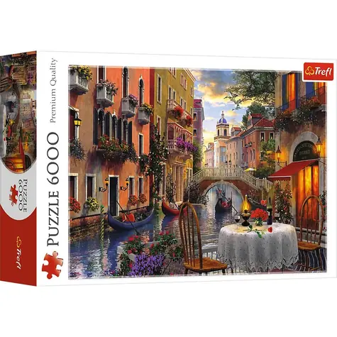 Trefl - Puzzle - Romantická večera / 6000 dielikov / 136 x 96 cm / vek 14+