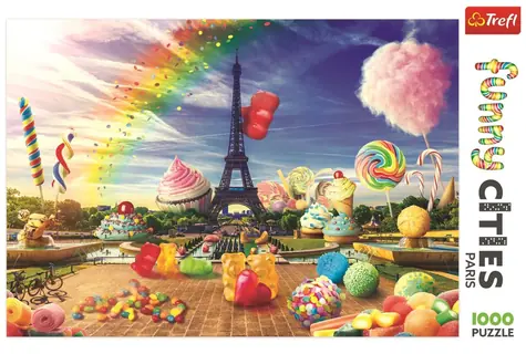 Trefl - Puzzle - Legrační mestá: Sladký Paríž / 1000 dielikov / 68.3 x 48 cm / vek 12+