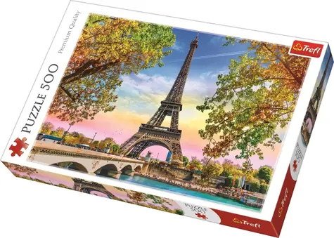 Trefl - Puzzle - Romantický Paríž / 500 dielikov / 48 x 34 cm / vek 10+