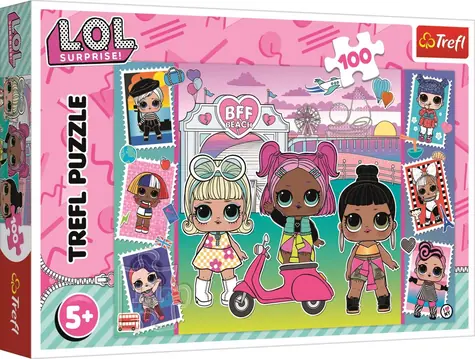 Trefl - Puzzle - LOL Surprise: Fotky bábik / 100 dielikov / 41 x 27.5 cm / vek 5+