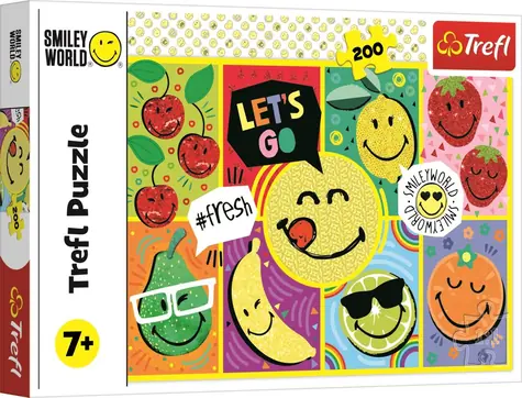 Trefl - Puzzle - Smiley: Šťastný Smiley / 200 dielikov / 48 x 34 cm / vek 7+