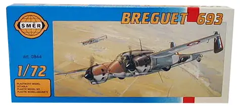 Smer Breguet 693 / Plastikový model / 1:72 / 56 dielikov / od 8 rokov