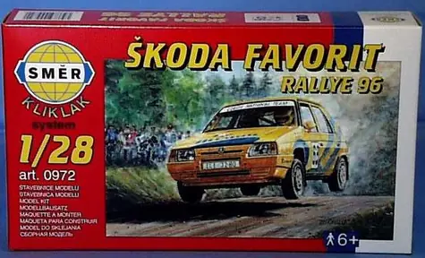 Smer KlikKlak systém Škoda Favorit Rallye 96 / 1:28 / 20 dielikov / od 6 rokov