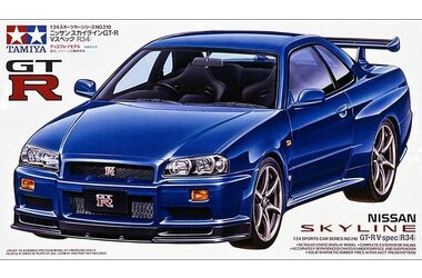 Tamiya 24210 Nissan Skyline GT- R V.spec (R34) / 1:24 / Počet dielikov 100+