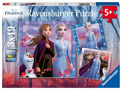 Ravensburger - Puzzle - Ľadové kráľovstvo 2 - 3x49 dielikov / od 5 rokov
