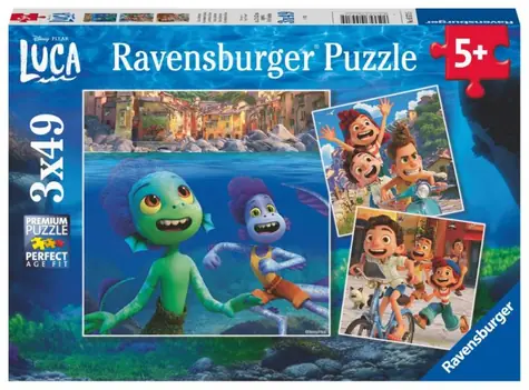 Ravensburger - Puzzle - Disney Pixar: Luca / 3x49 dielikov / od 5 rokov