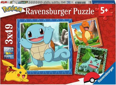 Ravensburger - Puzzle - Vypustite Pokémonov / 3x49 dielikov / od 5 rokov