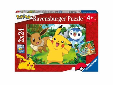 Ravensburger - Puzzle - Pokémon - 2x24 dielikov / od 4 rokov