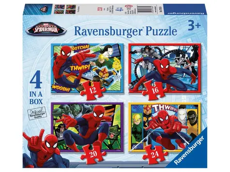 Ravensburger - Puzzle - Disney: Spider-man / 12 +16 +20 +24 dielikov / od 3 rokov