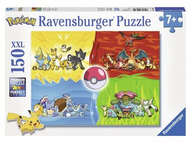 Ravensburger - Puzzle - Druhy Pokémonov / 150 dielikov / od 7 rokov