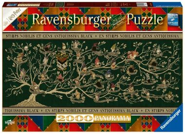 Ravensburger Harry Potter: Rodokmeň - Panorama / 2000 dielikov / 132 x 61 cm / od 14 rokov