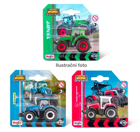 Maisto Mini Work Machines 3 Tractors - Mix / od 3 rokov