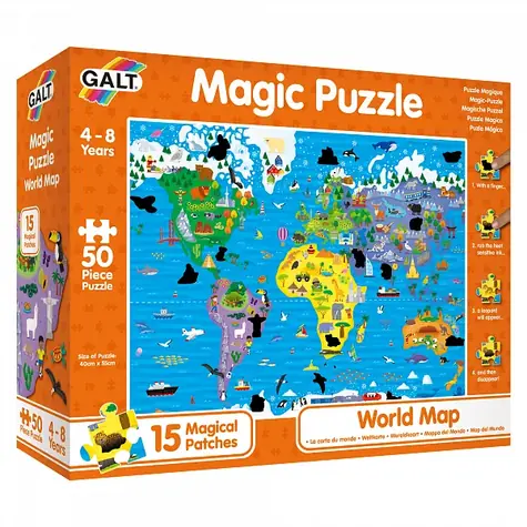 Galt Magické puzzle - Mapa sveta / od 4 rokov