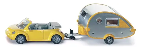 SIKU Blister - osobný automobil s obytným prívesom / od 3 rokov