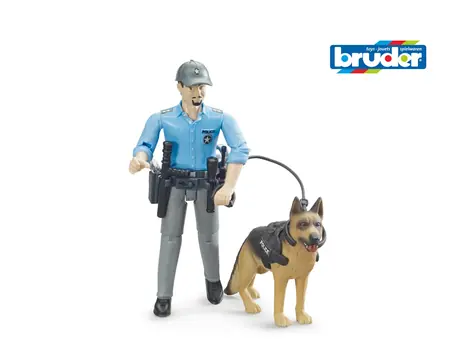 Bruder 62150 Policajt so psom / 1:16 / od 4 rokov