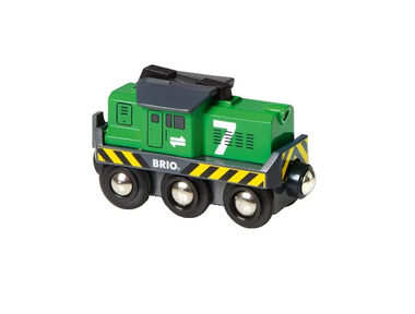 Brio Elektrická lokomotíva zelená / od 3 rokov