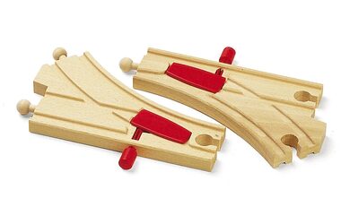 Brio Výhybky so zarážkou 1 pár / od 3 rokov